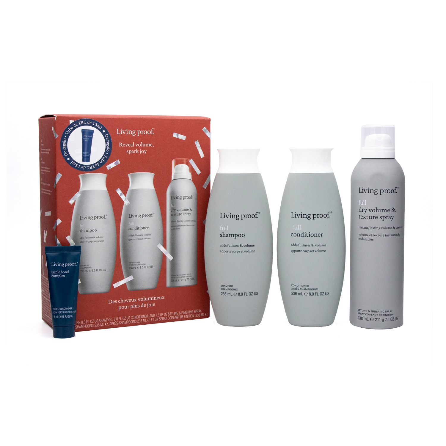LIVING PROOF REVEAL VOLUMEN SPARK JOY SET (SET PARA CUIDADO DEL CABELLO)